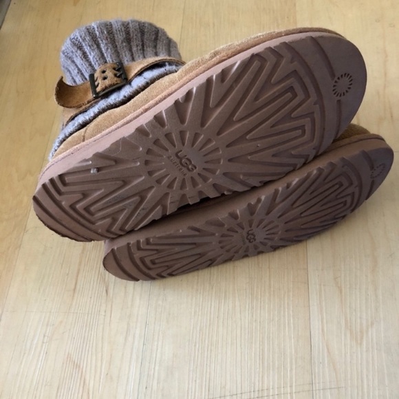UGG Cambridge Boots Lined Knit Chestnut 7 - Picture 7 of 8